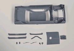 ABS-LIKE RESIN 3D PRINTED 1/25 1969 AMC HURST SC RAMBLER BODY AND RELATED PARTS