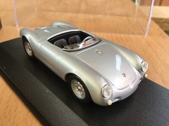 1/43 MINICHAMPS PORSCHE 550 , spider, silver, 1973, mint ++!