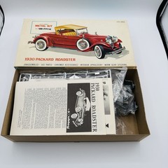 Vintage Hubley Classic Metal Kit 1930 Packard Roadster Unassembled & w/ Box