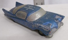 BANTHRICO 1950s FUTURE CAR METAL PROMO CAR MODEL 1:25 IN BLUE