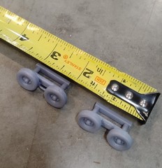 3D Printed 1/25 Tow Dolly Pair Model Tow Truck Accessories
