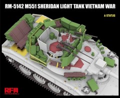 RYEFIELD MODEL RFM RM-5142 1/35 M551 Sheridan Light Tank Vietnam War