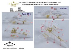 Five Star FS350056 1/350 USN F/A-18C/D Hornet Up set for Trumpeter (for 6 set)