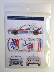 Decalpool 1/24 Scale Skyline GT-R R32 Reebok Group A #1 1990 Decal Sheet DP174