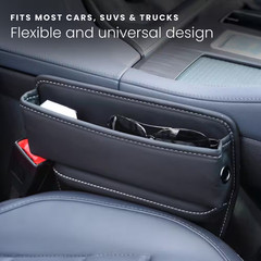 Car Seat Gap Filler Organizer-Storage for Phone, Keys, Wallets and Gadgets-Unive