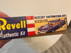 1956 Revell Mercury Montclair Customizing Kit #H-1233: 129 Copyrighted 1958