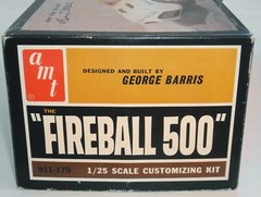 AMT TROPHY SERIES THE FIREBALL 500 BY GEORGE BARRIS 1/25 incomplete started