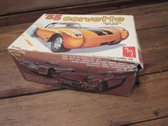 Vintage AMT Model Kit 1955 Chevrolet Corvette 2n1 Kit 1:25 Build Stock Or Drag