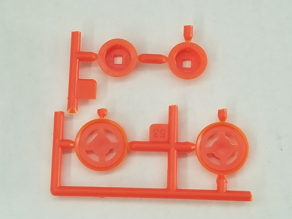 Orange Blossom Special FRONT INNER RIMS & BRAKE DRUMS for AMT 1:25 Model Kit