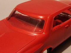 Vintage Jo-Han 1962 Plymouth Fury HT 1/25 Scale Built Kit – Nice, Unpainted Red