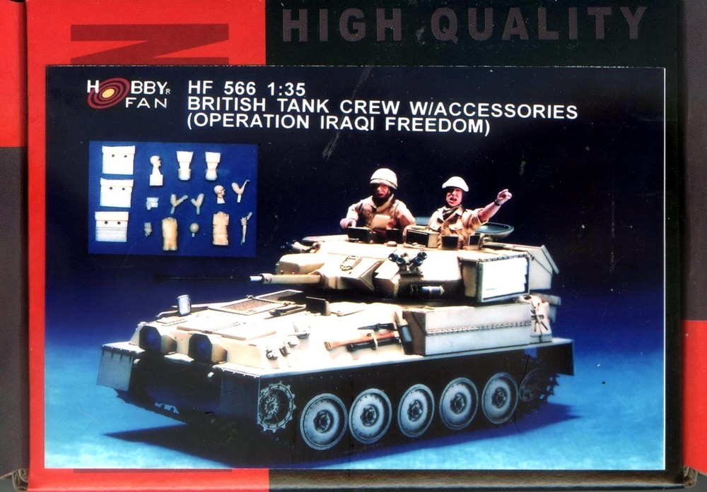Hobby Fan 1/35 HF-566 British Tank Crew w/Accessories (Operation Iraqi Freedom)