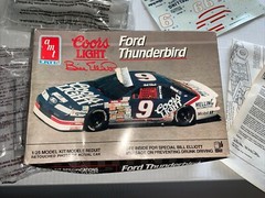 AMT Coors Light Bill Elliott Ford Thunderbird 1:25 Model 6740 Incomplete Kit