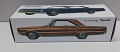 1966 Plymouth Satellite Custom Made Promo Style Model BOX ONLY NO CAR Mopar