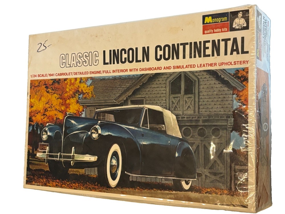 Monogram Classic Lincoln Continental Model Car Kit 1:24 Scale NEW – Sealed