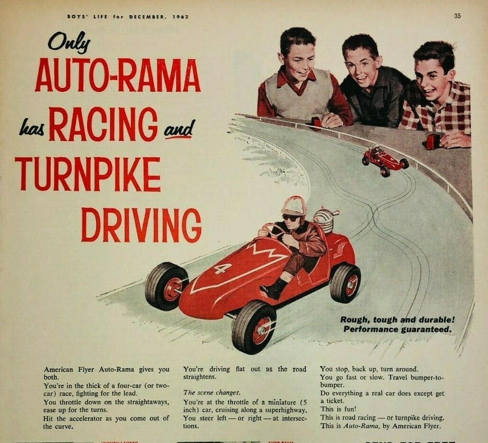 AMT American Flyer Auto-Rama Model Advertisement from 1965 Boy’s Life Clipping