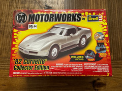 Pre Owned Motorworks Revell ‘82 Corvette Collector Edition Open Box Partly Built