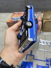 1967 Pontiac GTO, MPC, 1/25 Partially Assembled Blue Model Car