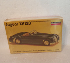 LOOK 1987 LINDBERG JAGUAR XK120 PLASTIC MODEL KIT 1/32 SCALE NIB