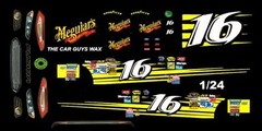 #16 Greg Biffle All Star Race Roush Ford 1/25th – 1/24th Scale Waterslide Decal