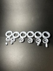Resin 1/24 Scale 20 Inch Dually model car wheels, 1/24 1/25 Truck