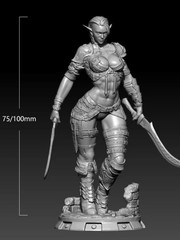 1/24 Scale Resin Figure Model Kit Woman Warrior Unassembled, Unpainted Model Kit