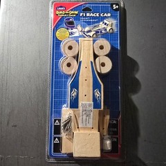 Build And Grow F1 Formula One Race Car Kit Wood Kids Learning Crafts NIB Sealed
