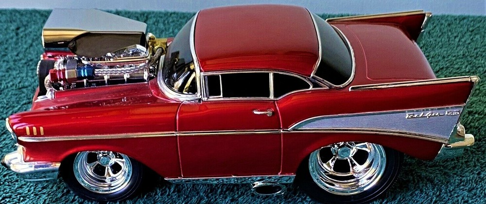 Chevrolet57Chevy1957Drag Race Car Dragster Custom Built Metal Model55