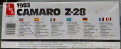 1983 Camaro Z-28 Plastic Model Kit 1:25 AMT 6561 Partly Assembled