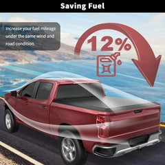Soft Quad Truck Bed Tonneau Cover Compatible for 2002-2025 2026 Dodge Ram 1500 F