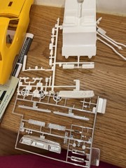 Revell 1:24 1968 Pontiac GTO Street Machine Kit Partially Built As Is Parts