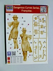 Master Box 1/24 Francoise Stylishly Dressed w/ Hat & Scarf 24067