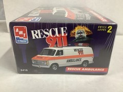 Rescue 911 TV Show, Ambulance, Police Car and Helicopter .