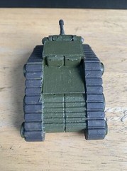1/72 Modified Tank Painted Fantasy Wars Resin? Wood Die Cast 4”
