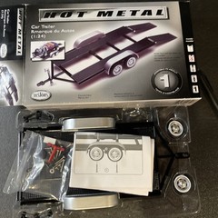 Testors Hot Metal Car Trailer Model Kit 234 1/24 Hauler Kit Diecast Complete Kit