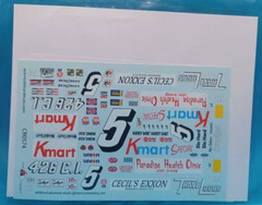 Ace | No. CR0574 | 1:25 #5 Harry Gant 1973 Dodge Charger Decals