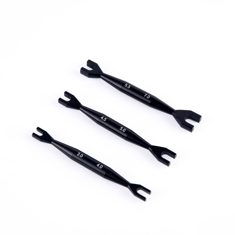 3Pcs Open End Wrench 3-4mm 4.5-5mm 5.5-7mm Double End Spanner for Rc Crawler Car