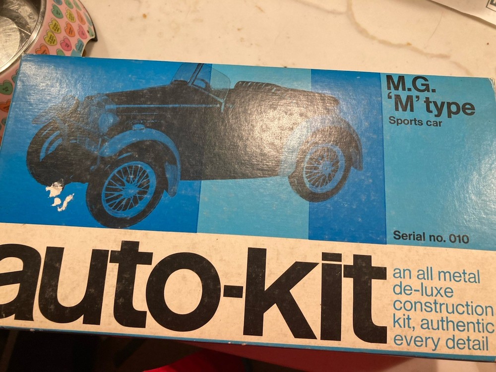 Auto-Kit Model – MG ‘M Type’ Car JUN55 1960s/70s FUN! (new old stock)