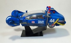 Blade Runner Spinner 1/24 built & painted weathered with custom display stand