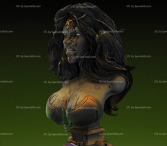 Wonder Woman Zombie Bust model kit unassembled unpainted see Description