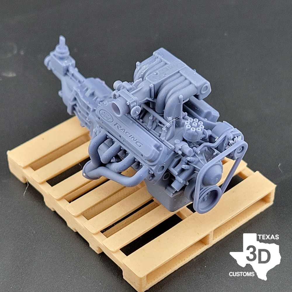 Ford 302 Cobra model engine resin 3D printed 1:24-1:8 scale