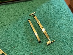 1/24 model kit Parts 1955 Ford Panel Truck F/ R Bumpers Only