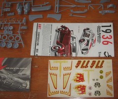 AMT 1936 Ford Customizing Kit #149 Unbuilt in Box 60s Issue Grey Plastic Orig 36