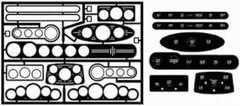 The Model Car Garage MCG-2030 Street Rod Gauge Panels with digital faces