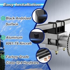2 Inches Rear Lift Blocks Kit Compatible with 1999-2024 Chevy Silverado 1500