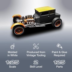Amt Unknown 1925 Ford T Chopped 1:25 Scale Model Kit, Neutral (Amt1167