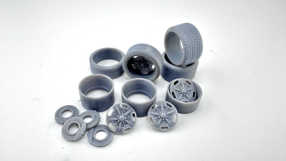 Bonneville Wheels With Bf Goodrich Tires 3-D Printed
