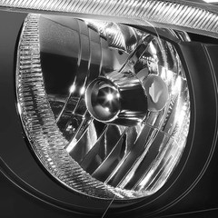 Headlight Assembly Compatible With 2008-2014 Dodge Avenger Black Black Amber