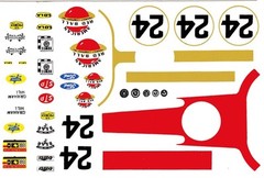 #24 Graham Hill American Red Ball Express Lola 1966 1/24th Scale Decals
