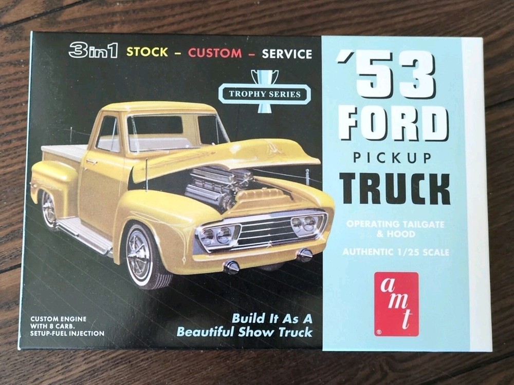 AMT Trophy Series 3 In 1 1953 Ford Pickup Model Kit