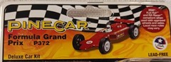 PineCar P372 Formula Grand Prix Deluxe Unassembled Derby Car Kit w/ Wheels